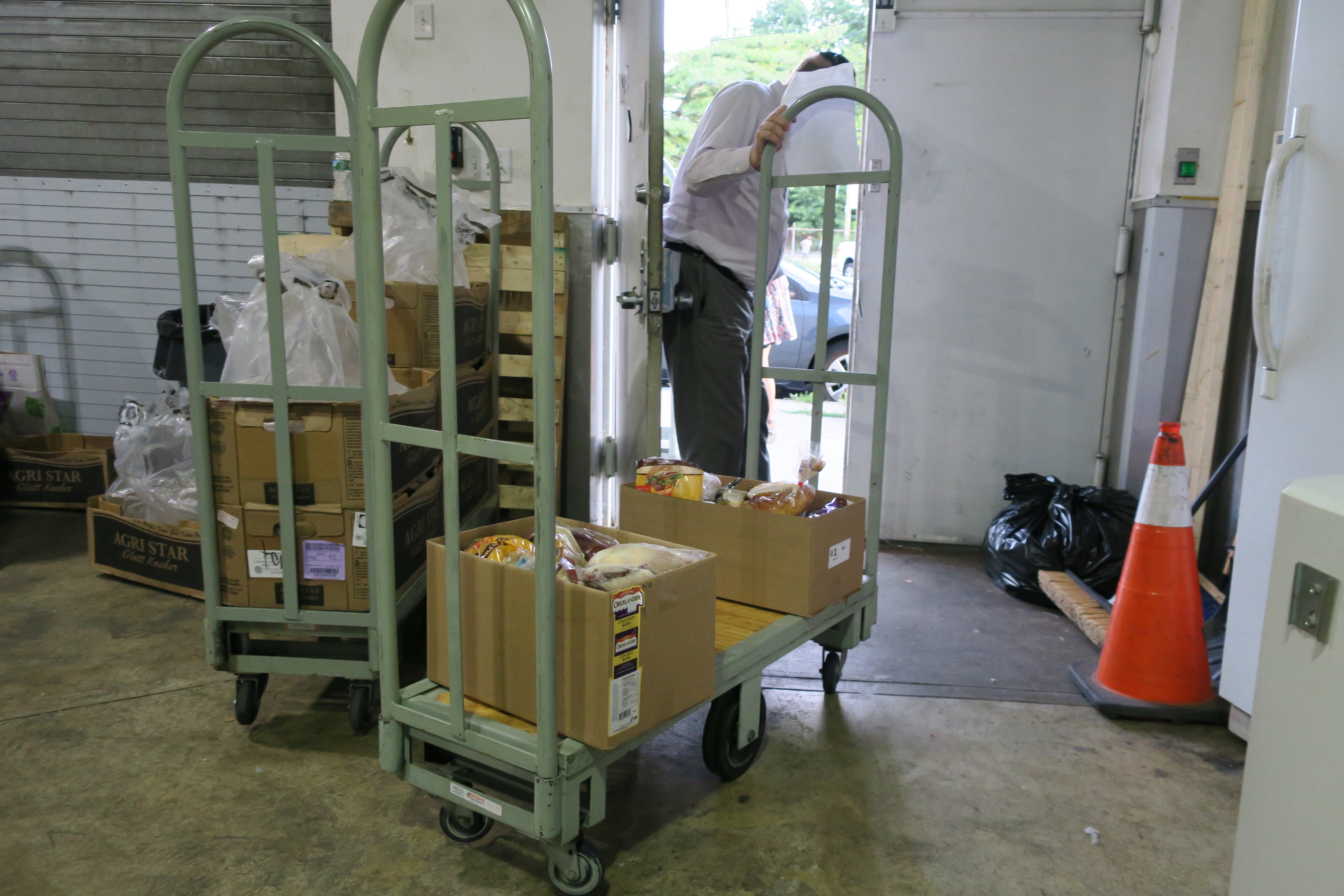 Food packages ready for delivery
